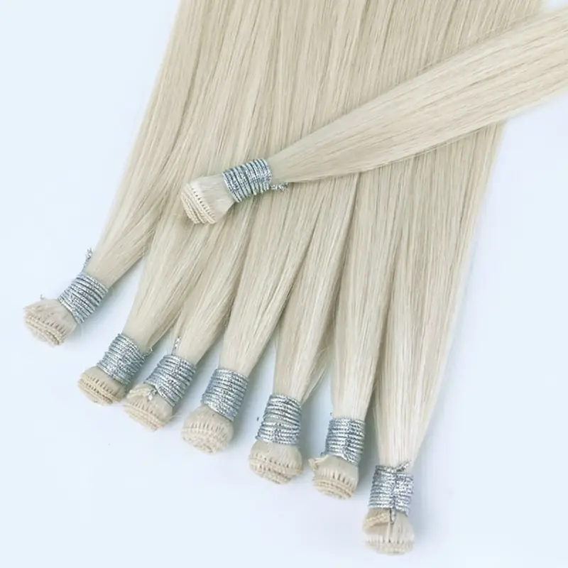 손으로 묶인 씨실 연장