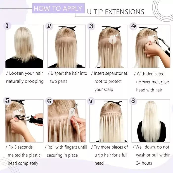 U Tip Hair Extensions